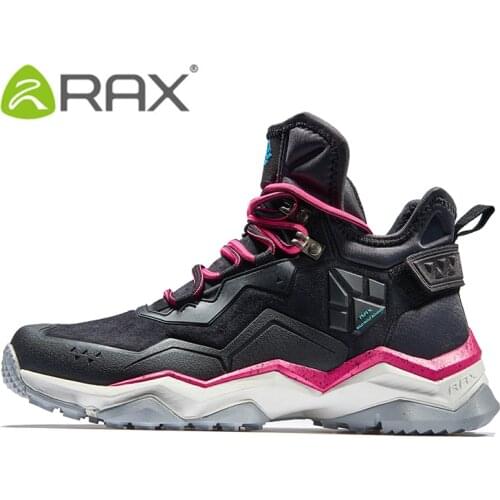 2021 RAX Women Hiking Boots Waterproof Leather Mountaineering Ankle Boots Trekking Shoes Sport Sneakers Women Jogging Walking