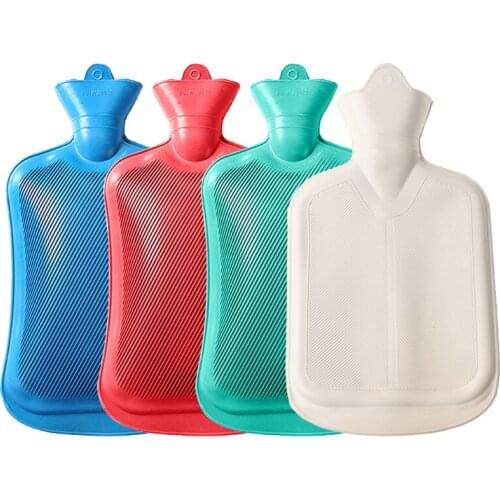 800ml Rubber Hot Water Bottle Winter Keep Warm Hot-water Bag Water-filling Hand Warmer for d.r.itory Office Home Car K0AB