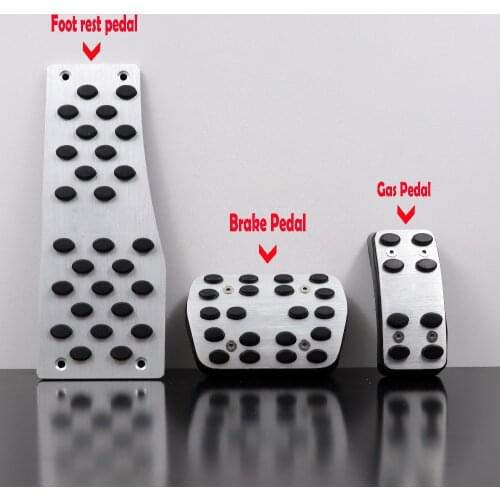 DEE Car Accessories For Ford Focus 2012-2018 AT Accelerator Brake Footrest Pedals Pad Styling Sticker Cover