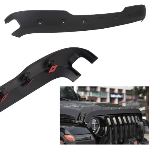 Auto ​Hood Protector Trail Armor Hood Stone Guard For Jeep Wrangler JL Matt Black Good Quality ABS