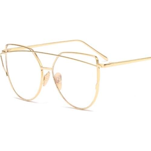 Oversized Metal Ant Shape Anti Blue Light Blocking Glasses