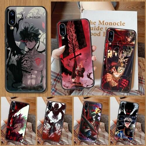 Black Clover Asta Anime Phone Case For Huawei Honor 6A 7A 7C 8A 8X 8 9 9X 10 10i 20 Lite Pro black art cell cover 3D prime soft