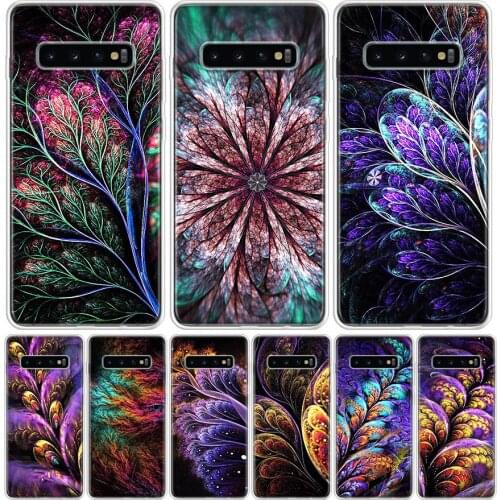 Mandela flower art Feather Phone Case For Samsung Galaxy A50 A70 A30S A51 A71 A10 A20E A40 A90 A20S M30S A6 A7 A8 A9 Plus Coque