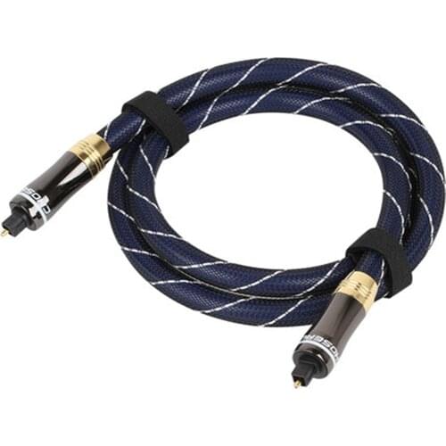 CHOSEAL QS1702 Toslink Digital Fiber Optical Audio Cable Male to Male SPDIF Coaxial Cable for Sound Bar CD DVD Digital TV box