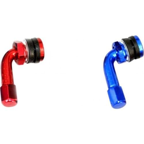 CNC Aluminium Motorcycle Car Wheel Rim Tyre Tire Valve Stems Blue/Red
