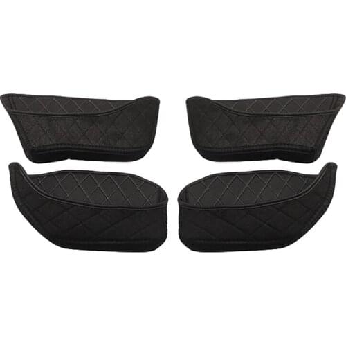 For Tesla Model 3/Y 2021 Car Door Cup PU Mat Gate Slot Pad Storage Box Mat Door Side Organizer 4Pcs/Set