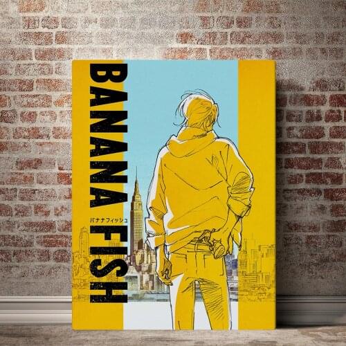 HD Prints Banana Fish Canvas Painting Wall Art Japanese Anime Roles Poster Home Decoration For Bedroom Background Pictures Frame