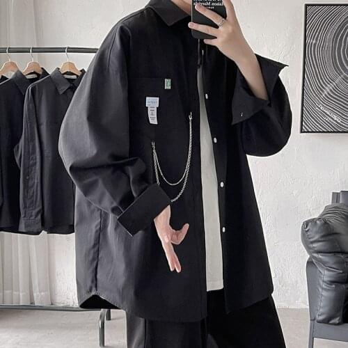 HYBSKR Men's Long Shirts