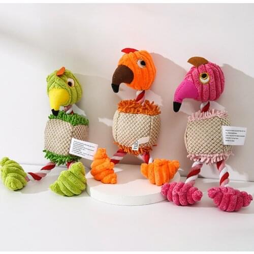 Dog Puppy Toys Pet Supplies Pets Chew Toy Animal Shape Squeak Cleaning for Small Medium Dog Accessories Training Plush Sound