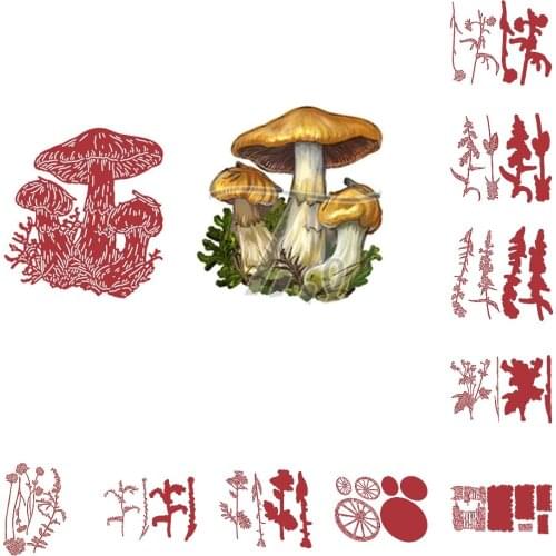 Cornflower Centaurea Wheel Stone Wall Metal Die Cutting 2021 New Die Molds Scrapbooking Paper Making Cuts Crafts Big Dies