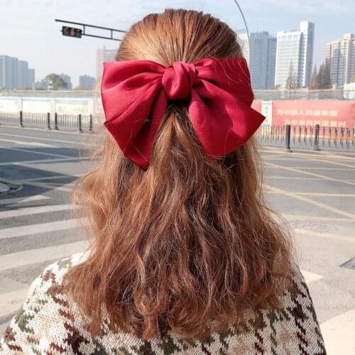 Fashion Hot Selling Colored Fabric Bowknot Hair Women Girls Students Hair Rope Butterfly High Elastic Hair Rings Headpiece Gifts