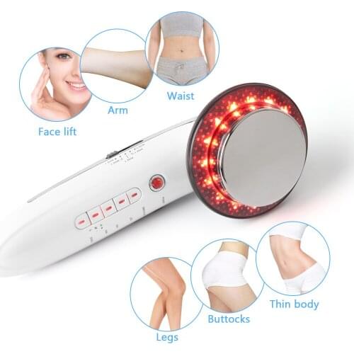 Body Slimming Massager EMS Ultrasound Cavitation Lipo Fat Burner Machine Galvanic Infrared Ultrasonic Weight Lose Facial Lifting
