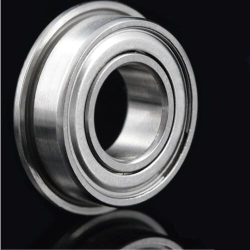 Miniature Deep Groove Ball Flange Cup Bearings F6803ZZ Size 17*26*5mm With Rib Motor