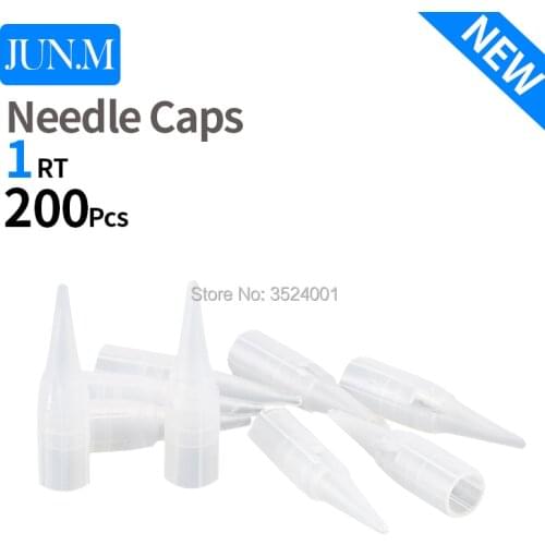 1RT* 200pcs Bulk Plastic Permanent Makeup Tattoo Needle Tips Caps (5MM)