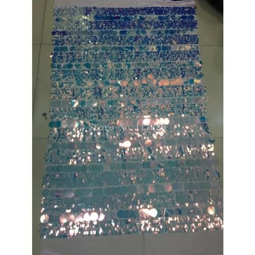 Nigerian French Fabric with sequins JRB-1702 High Quality African Tulle Lace Fabric with shinny big sequins