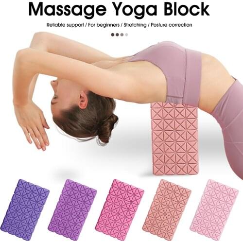 New High Density Quality EVA Yoga Block 3D Massage Foam Bricks Camouflage Dance Children Practice Equipment for Home Gym Pilates