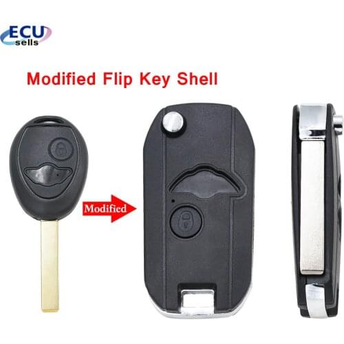 New Modified Flip 2 Button Remote Key Fob Case For Bmw Mini One Cooper S R50 Remote Key shell