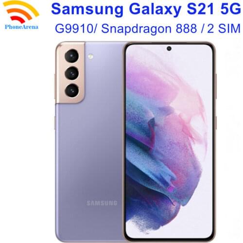 Original Samsung Galaxy S21 5G G9910【100% New】256GB ROM Unlocked Dual Sim Phones 6.2" 8GB RAM Snapdragon 888 NFC Octa Core