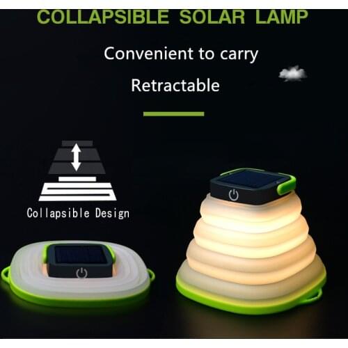 Portable Collapsible Camping Light USB Rechargeable Bulb LED Mini Hanging Flashlight For Outdoor Tent Lamp