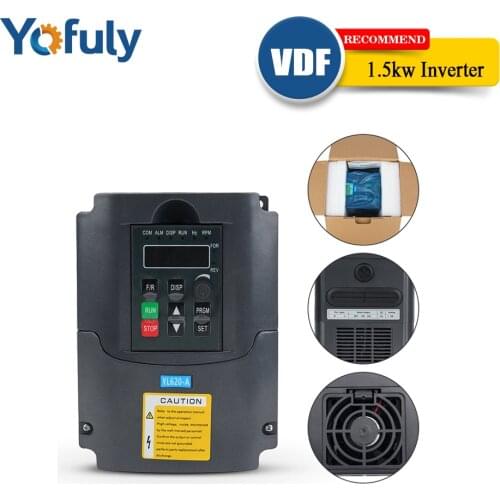 2.2KW 220V VFD Inverter AC Frequency Inverter single phase input 3 phase output ac drives /frequency converter