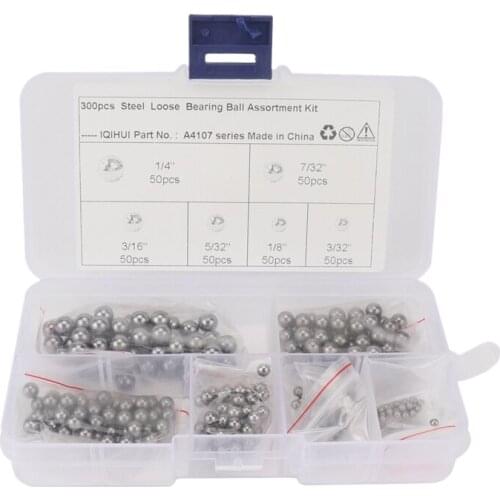 300Pcs-6 Specifications Durable Carbon Steel Ball Replacement Parts Bike for Cars, Motorcycles, Bicycles Ball Bearing
