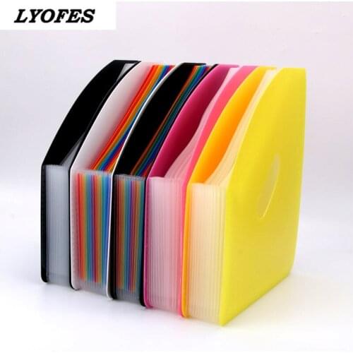 Erectable expanding wallet Rainbow Folder Document Manager Folder Assistance Office 12-Grid Pack File folder A4