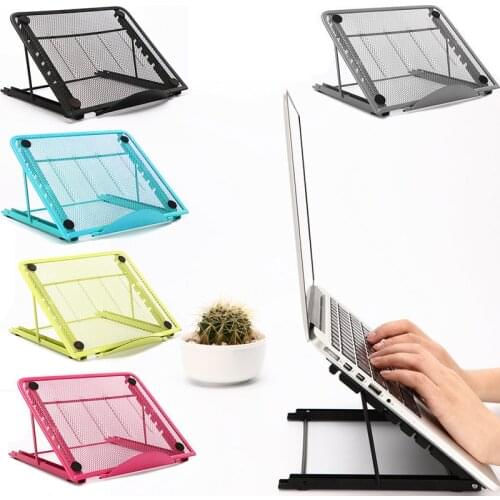 Adjustable Laptop Stand holder Mesh Ventilated Cooler Folding Portable For Laptop Notebook Tablet Adjustable notebook Stand