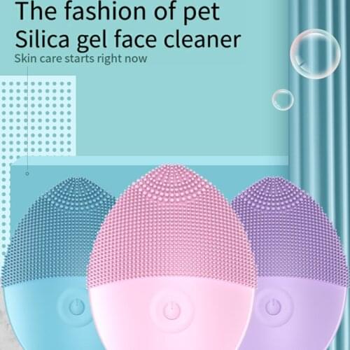 Facial Cleansing Ultrasonic Vibration Electric Silicone Clean Sonic Cleanser Deep Pore Cleansing Skin Massager Waterproof Brush