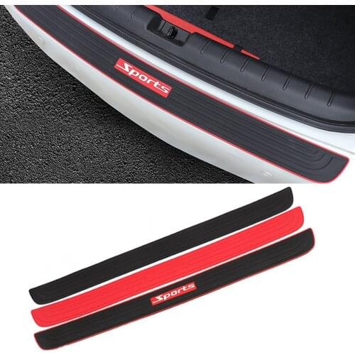 Universal Car SUV Trunk Rear Bumper Protection Strip Sticker Rubber Pad Decal Protector Auto Exterior Styling Decor Accessories