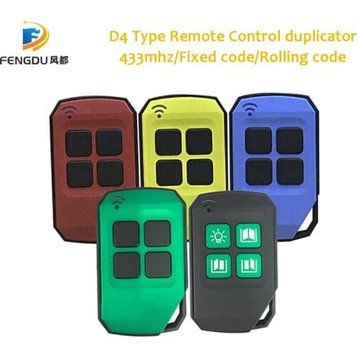 Garage Door Remote Control 433MHz Copy Universal Remote Control Cloning gate Remote Controller Duplicator rolling fixed code