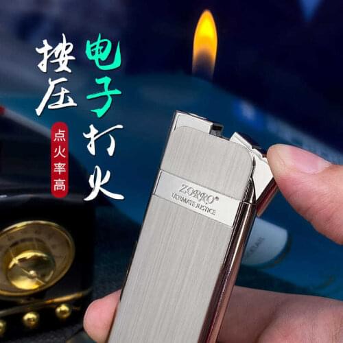 Zorro Ultra-thin Compact Portable One Button Ignition Can Be Put Into The Cigarette Box Inflatable Lighter