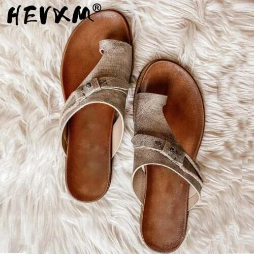 2021 Summer Slipper Women Retro Flip-Flops Slippers Flat Casual Non-Slip Ladies Slides Beach Sandals Females Comfy women Shoes