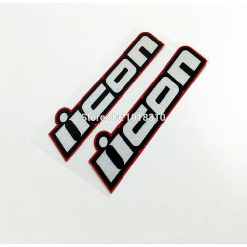 2PCS Car Styling Motorcycle Helmet Bike Car Sticker Decals Reflective for ICON