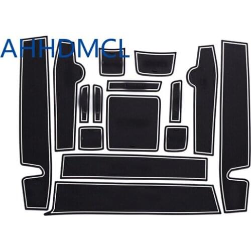 AHHDMCL Car Door Groove Mat Gate Slot Cup Armrest Storage Pad Mat For Chevrolet Lova RV