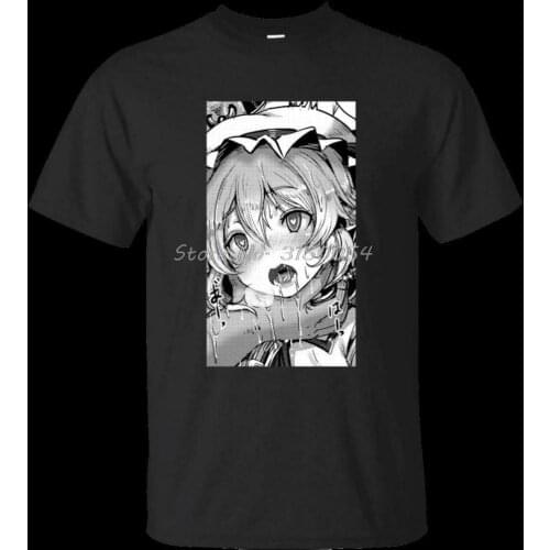 Anime Hentai Waifu Otaku Casual New Short Funny Manga T-shirt Designs Men Summer Cotton TShirt Hip Hop Tees Tops