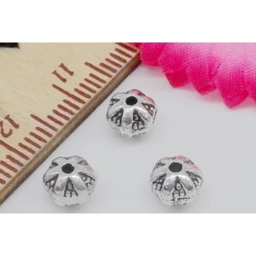 Free Ship 500Pcs Tibetan Silver Spacer Beads For Jewelry Making 5.5x4.5mm