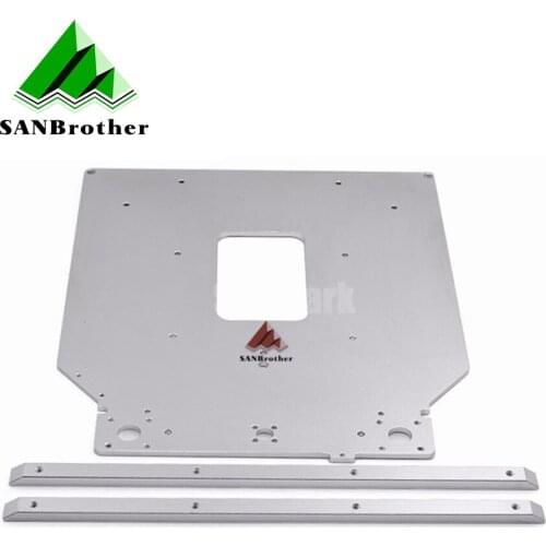 Free Shipping UM2+ UM2 Z Table Base Plate platform bracket supporting aluminum heated hot bed plate 3D printer parts