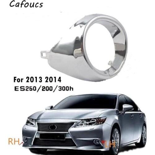 Cafoucs For Lexus ES250 ES350 ES300H Front Bumper Fog Lights Cover Hood Trim Bezel