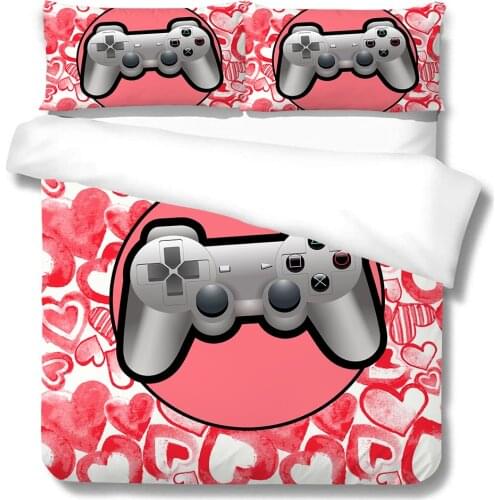 3D Bedding Set Game Handle Xbox Printed King Queen Size Boys Girls Super Soft Breathable Home Textile