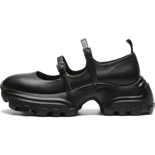 Hot sale Metal Buckle Mary Jane Platform Women Pumps Punk Chunky High Heels ladies Round Toe Creepers Goth Shoes Women Casual