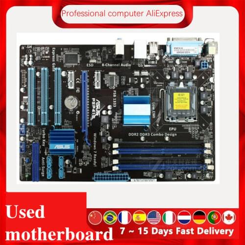 For Asus P5P41C Desktop Motherboard G41 Socket LGA 775 Q8200 Q8300 DDR3 Original Used Mainboard On Sale