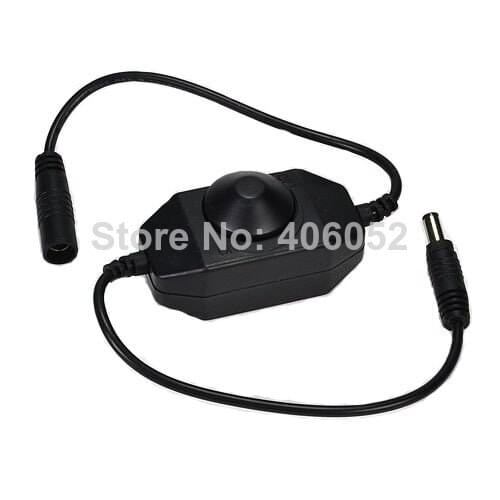 4pcs/lot DC 12V 2A Single Channel Inline PWM mini led dimmer controller for Single Color LED Light/Strip/Lamp etc