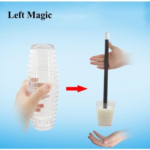 Milk Appearing From Empty Cup Hanging Cup Magic Tricks Stage Close Up Gimmick Props Illusions Mentalism Comedy Accessories
