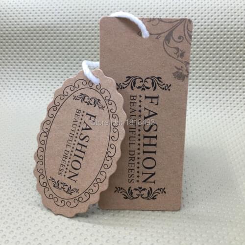Customize clothing kraft paper hang tag/garment bag printed tags/cardboard tags/clothing label printing/trademark/logo/brand