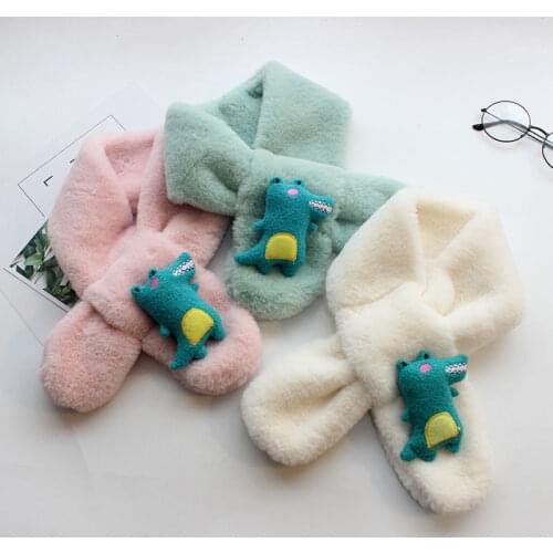 New autumn/Winter 2019 baby crocodile stuffed scarf for boys and girls Korean cartoon baby scarf for children and students to ke