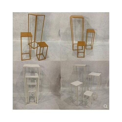 New tieyi geometric square road guide wedding props cuboid flower arrangement three-dimensional rectangular runway road guide