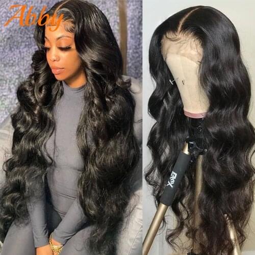 Body Wave Lace Front Wigs For Women Brazilian Body Wave Hair Wigs 4x4 Lace Closure Wigs 180% Density Pre Plucked With Baby Hair
