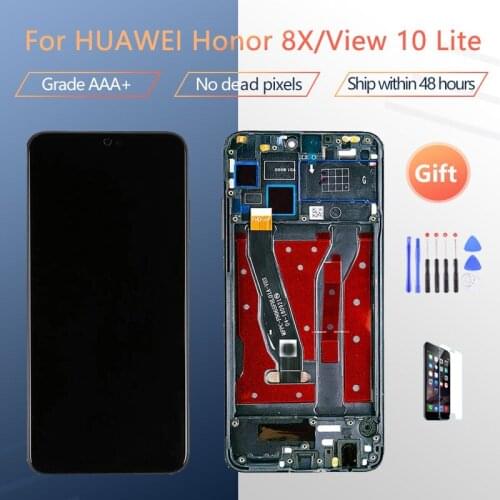 For HUAWEI Honor 8X View 10 lite Version JSN-L22 L42 L11 L21 L23 AL00 TL00 Original LCD screen assembly with front case