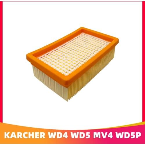 Flat Pleated Filter for Kärcher Home & Garden Multi-Purpose Vacuum Cleaners From the MV 4 to MV 6 Ranges and WD 4 to WD 6 Ranges