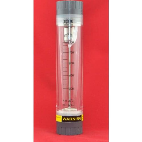 LZM-50G Acrylic and stainless steel float rotameter for gas/air Pipeline flowmeter gas/air flow meter 2"BSP thead